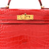 Túi Hermes Kelly mini màu đỏ da cá sấu chính hãng THM02 2026 Túi Hermes Kelly mini màu đỏ da cá sấu chính hãng THM02 2026