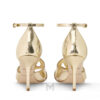 Dép sandals cao gót Louis Vuitton màu vàng ánh kim chính hãng LVD72 2026