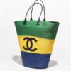 Túi Chanel Shopping maxi Coco Beach 2026 Da bê phối Raffia authentic TCN16 2026