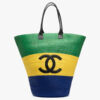Túi Chanel Shopping maxi Coco Beach 2026 Da bê phối Raffia authentic TCN16 2026