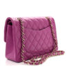 Túi Chanel tím Lambskin Quilted Small Double Flap chính hãng TCN13 2026
