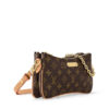 Túi Xách Đeo Chéo Louis Vuitton Liv Pochette Nâu Monogram Canvas Authentic MM064 2026