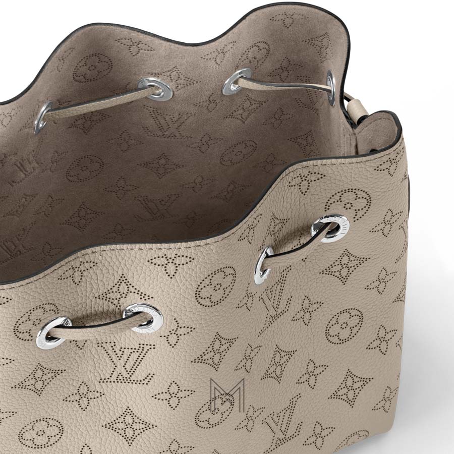 Túi Đeo Chéo Bucket LV Màu Be Da Mahina Chính Hãng MM219 2026 Túi Đeo Chéo Bucket LV Màu Be Da Mahina Chính Hãng MM219 2026
