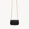 Túi xách đeo chéo YSL Loulou màu đen dây xích vàng authentic MHHY052 2026