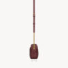 Túi xách đeo chéo YSL Loulou màu đỏ mận logo vàng authentic MHHY042 2026