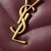Túi xách đeo chéo YSL Loulou màu đỏ mận logo vàng authentic MHHY042 2026