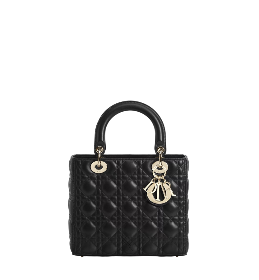 Túi Xách Lady Dior 5 Ô Màu Đen Màu Đen Sang Trọng Da Cừu DR017 2026 Túi Xách Lady Dior 5 Ô Màu Đen Màu Đen Sang Trọng Da Cừu DR017 2026