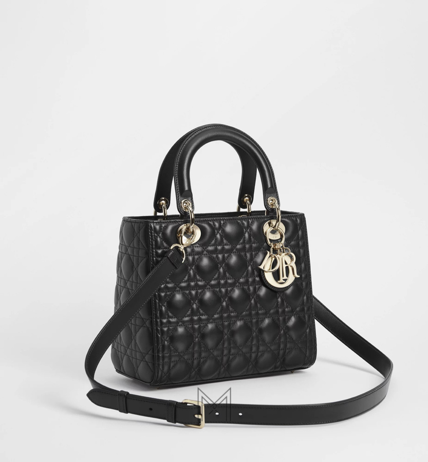 Túi Xách Lady Dior 5 Ô Màu Đen Màu Đen Sang Trọng Da Cừu DR017 2026 Túi Xách Lady Dior 5 Ô Màu Đen Màu Đen Sang Trọng Da Cừu DR017 2026