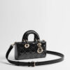 Túi Xách Đeo Chéo Dior Lady D-Joy Màu Đen Da Patent Thời Trang DR024 2026 Túi Xách Đeo Chéo Dior Lady D-Joy Màu Đen Da Patent Thời Trang DR024 2026