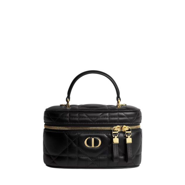 Túi Hộp Vuông Đeo Chéo Dior Màu Đen Da Bê Luxury TR039