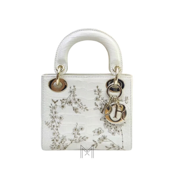 Túi Xách Đeo Chéo Dior Trắng Họa Tiết Phiên Bản Giới Hạn Luxury DR055