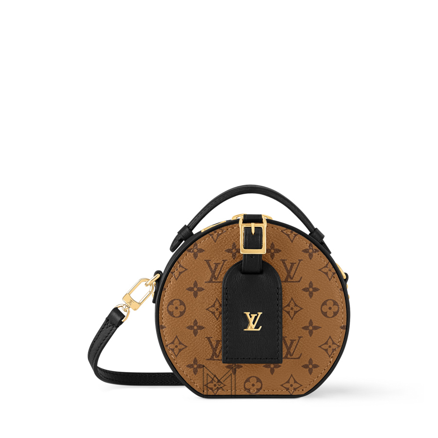 Túi Xách Đeo Chéo LV Mini Màu Nâu Viền Đen Monogram LV397 2026 Túi Xách Đeo Chéo LV Mini Màu Nâu Viền Đen Monogram LV397 2026