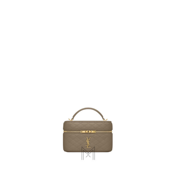 Túi xách đeo chéo YSL Gaby Vanitty màu be đậm chính hãng MHHY069