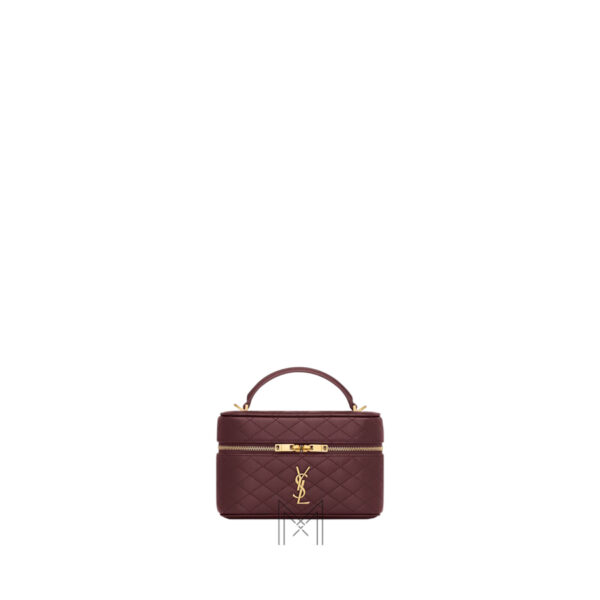Túi xách đeo chéo YSL Gaby Vanitty màu đỏ rượu chính hãng MHHY073
