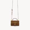 Túi xách đeo chéo mini YSL Gaby Vanity màu nâu da lộn chính hãng MHHY080 2026 Túi xách đeo chéo mini YSL Gaby Vanity màu nâu da lộn chính hãng MHHY080 2026