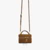 Túi xách đeo chéo mini YSL Gaby Vanity màu nâu da lộn chính hãng MHHY080 2026 Túi xách đeo chéo mini YSL Gaby Vanity màu nâu da lộn chính hãng MHHY080 2026