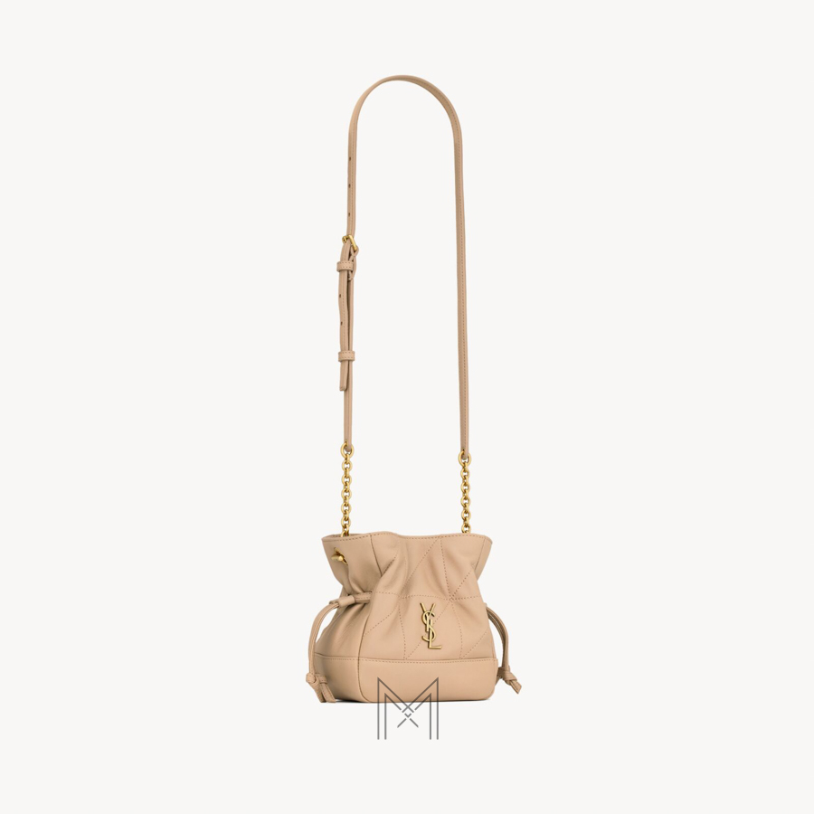 Túi đeo chéo YSL Jamie màu be logo vàng chính hãng MHHY055 2026 Túi đeo chéo YSL Jamie màu be logo vàng chính hãng MHHY055 2026