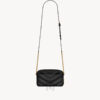 Túi xách đeo chéo YSL Loulou màu đen logo vàng chính hãng MHHY023 2026