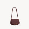 Túi xách YSL Voltaire màu đỏ da trơn logo vàng authentic MHHY063 2026 Túi xách YSL Voltaire màu đỏ da trơn logo vàng authentic MHHY063 2026