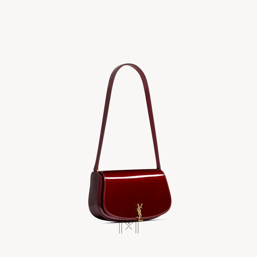 Túi xách YSL Voltaire màu đỏ da bóng logo vàng authentic MHHY062 2026 Túi xách YSL Voltaire màu đỏ da bóng logo vàng authentic MHHY062 2026