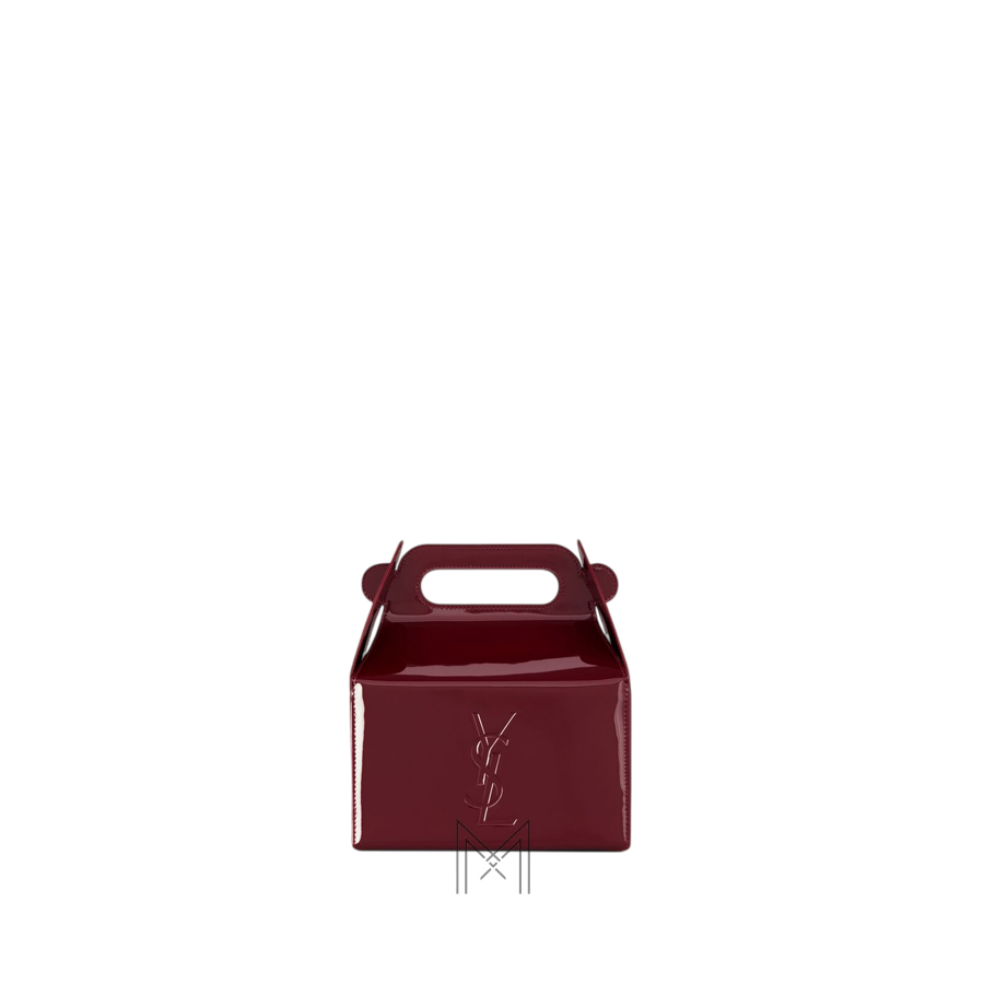 Túi xách YSL Take-away Box màu đỏ da bóng chính hãng MHHY020 2026 Túi xách YSL Take-away Box màu đỏ da bóng chính hãng MHHY020 2026