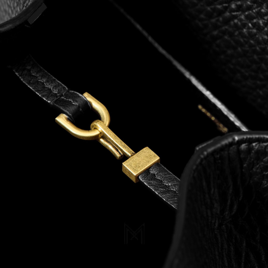 Túi YSL kẹp nách màu đen da sần authentic NTY007 2026 Túi YSL kẹp nách màu đen da sần authentic NTY007 - Ảnh 7