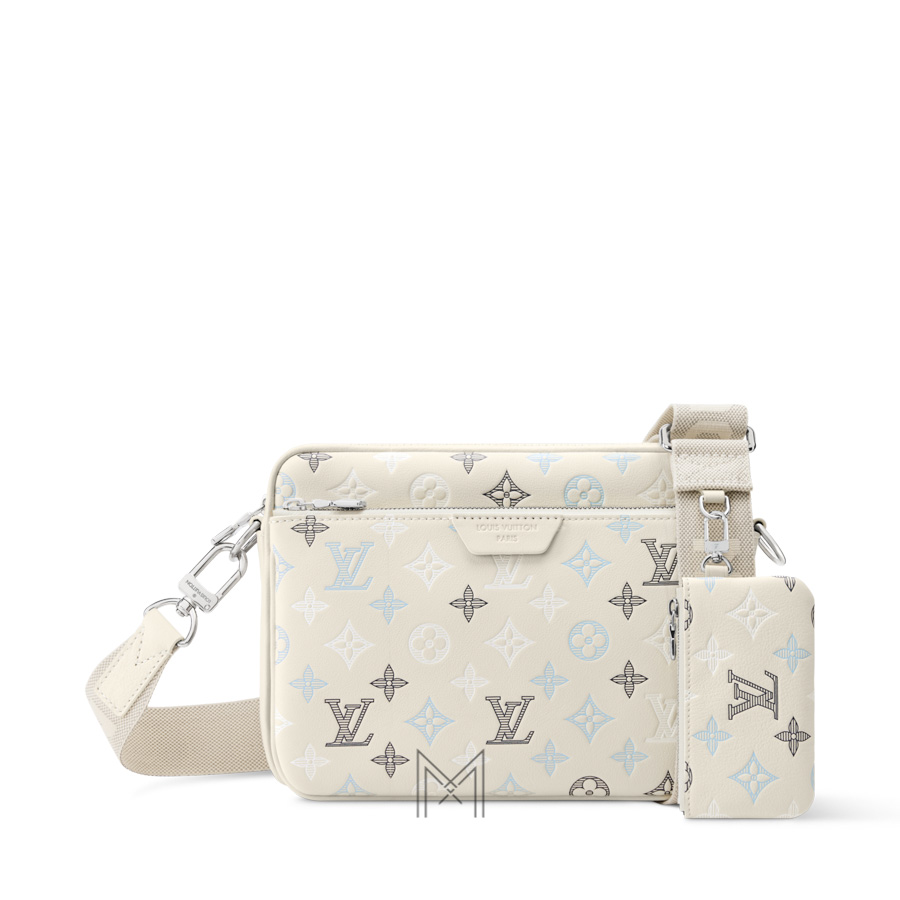 Túi Đeo Chéo LV Trio Messenger Trắng Monogram Chính Hãng MN095 2026 Túi Đeo Chéo LV Trio Messenger Trắng Monogram Chính Hãng MN095 2026