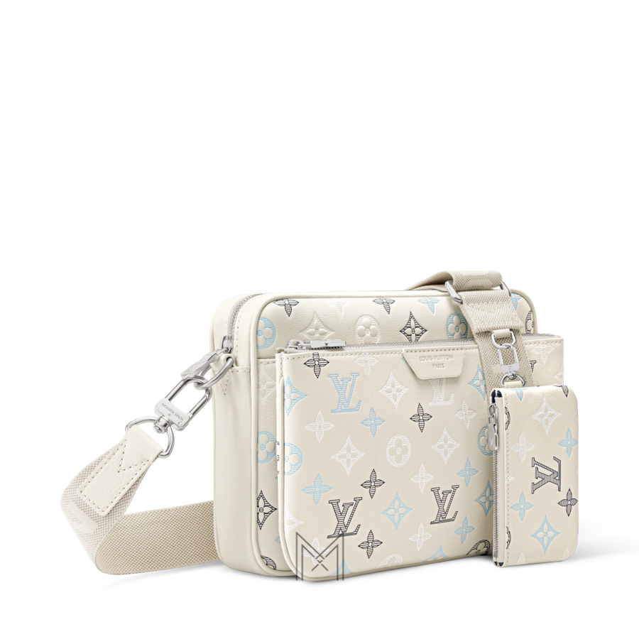 Túi Đeo Chéo LV Trio Messenger Trắng Monogram Chính Hãng MN095 2026 Túi Đeo Chéo LV Trio Messenger Trắng Monogram Chính Hãng MN095 2026