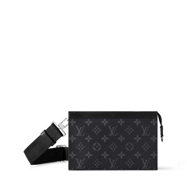 Túi Đeo Chéo LV Gaston Đen Monogram Canvas MN005