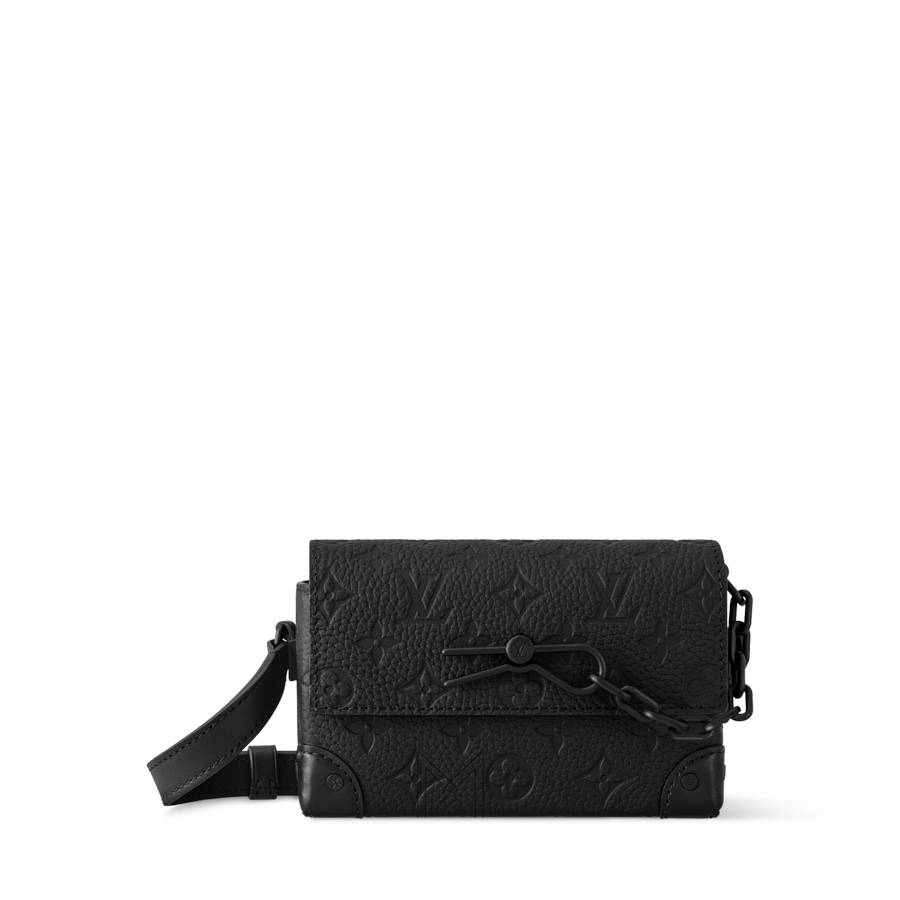 Túi Đeo Chéo Nam Louis Vuitton Steamer Đen Monogram Da Sần Chính Hãng MN020 2026 Túi Đeo Chéo Nam Louis Vuitton Steamer Đen Monogram Da Sần Chính Hãng MN020 2026