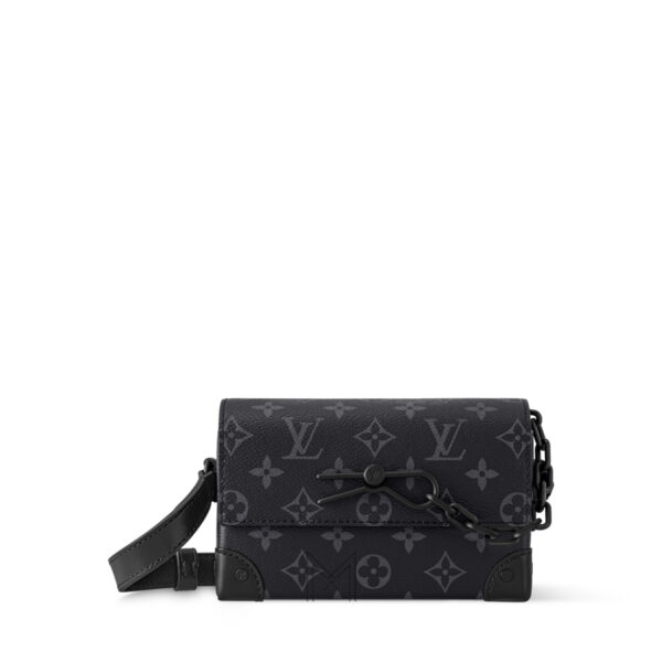 Túi Đeo Chéo LV Steamer Màu Đen Monogram Chính Hãng MN009