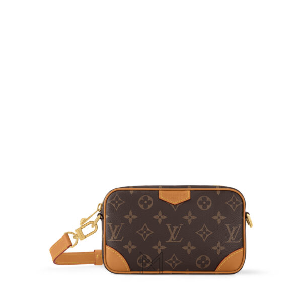 Túi Đeo Chéo Nam LV Trocadéro Nâu Monogram Canvas Authentic MN006