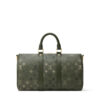 Túi Trống LV Keepall Bandoulière 35 Xanh Lục Monogram Canvas Authentic Mn078 2026