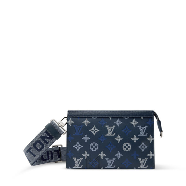 Túi Đeo Chéo Nam LV Gaston Xanh Monogram Hàng Hiệu Authentic MN019