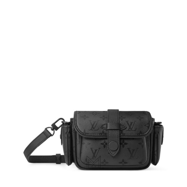 Túi Đeo Chéo LV Cargo Đen Monogram Hàng Hiệu Authentic MN024
