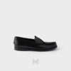 Giày loafer Prada Brushed leather màu đen chính hãng MHNP069 2026 Giày loafer Prada Brushed leather màu đen chính hãng MHNP069 2026