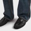 Giày loafer Prada Brushed leather màu đen chính hãng MHNP069 2026 Giày loafer Prada Brushed leather màu đen chính hãng MHNP069 2026