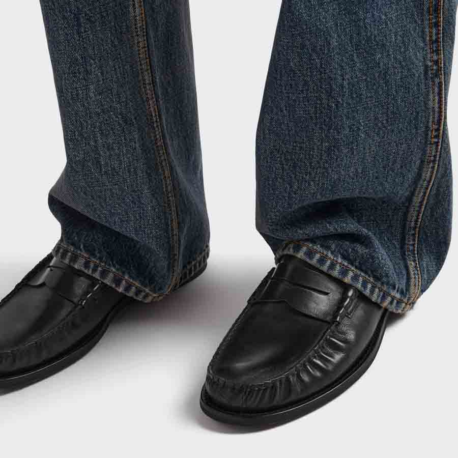 Giày loafer Prada Brushed leather màu đen chính hãng MHNP069 2026 Giày loafer Prada Brushed leather màu đen chính hãng MHNP069 2026