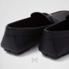 Giày Moca Prada Saffiano leather Driver màu đen chính hãng MHNP014 2026 Giày Moca Prada Saffiano leather Driver màu đen chính hãng MHNP014 2026