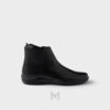 Boots Prada Toblach Leather Ankle màu đen chính hãng MHNP076 2026