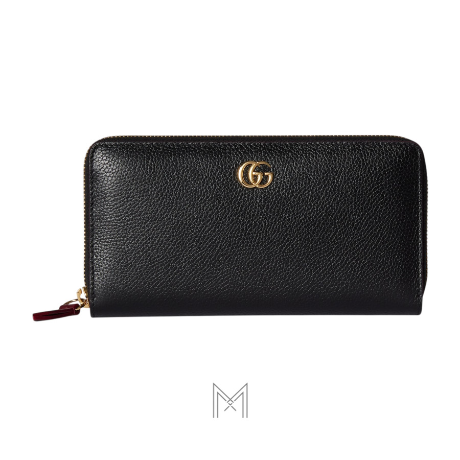 Ví dài Gucci viền khoá kéo màu đen da sần authentic MVG126 2026 Ví dài Gucci viền khoá kéo màu đen da sần authentic MVG126 2026