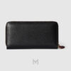Ví dài Gucci viền khoá kéo màu đen da sần authentic MVG126 2026 Ví dài Gucci viền khoá kéo màu đen da sần authentic MVG126 2026