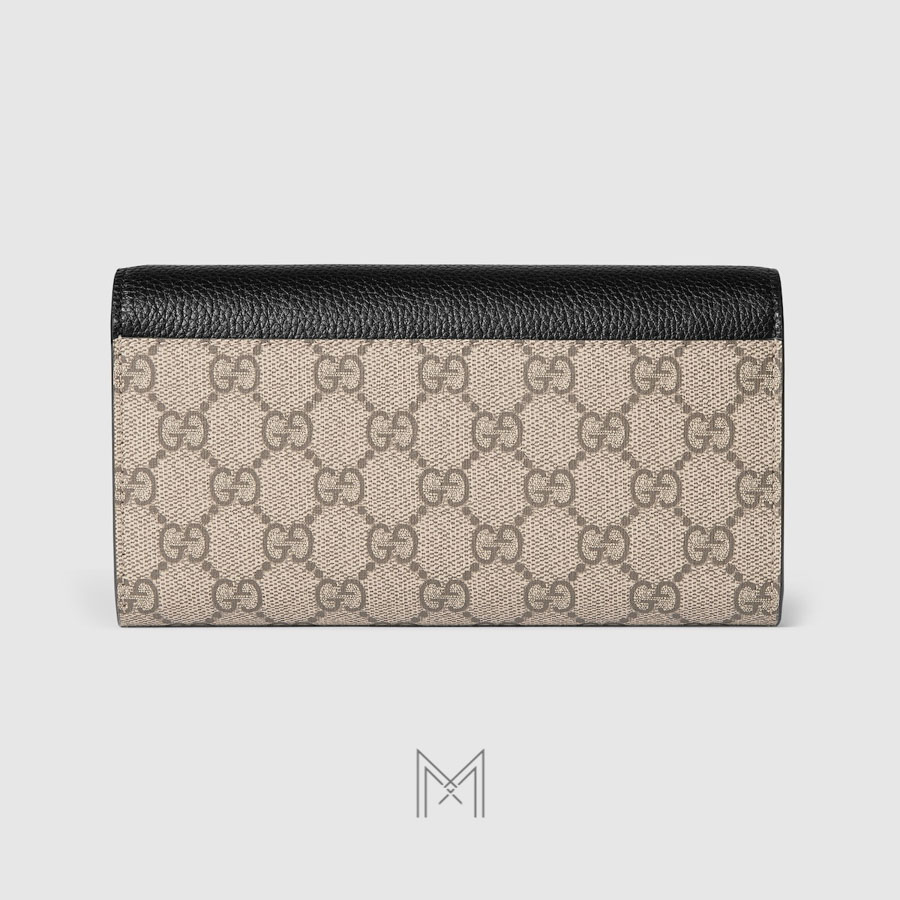 Ví da dài Gucci phối màu hoạ tiết GG Supreme hàng hiệu MVG62 2026 Ví da dài Gucci phối màu hoạ tiết GG Supreme hàng hiệu MVG62 2026