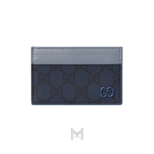 Ví đựng thẻ Gucci màu xanh hoạ tiết hàng hiệu chính hãng MVG22