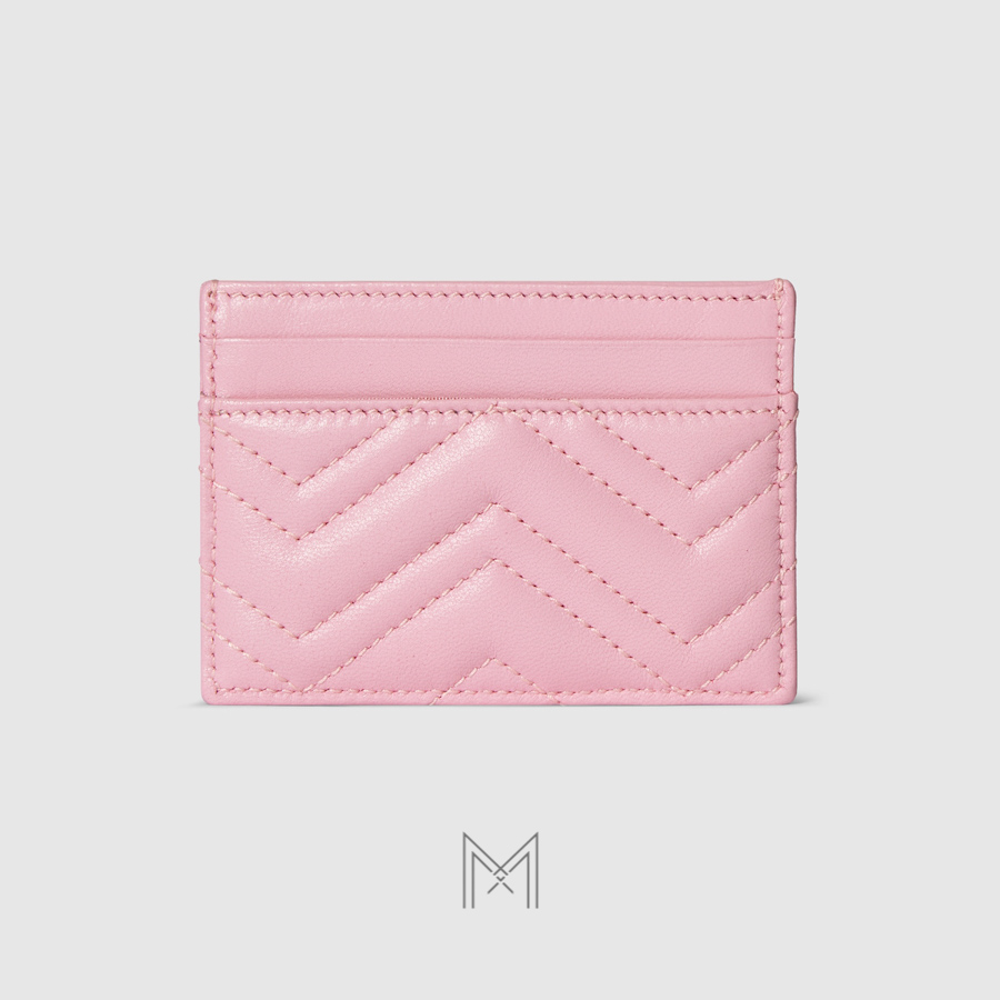 Ví ngắn Gucci da Nappa màu hồng chính hãng MVG95 2026 Ví ngắn Gucci da Nappa màu hồng chính hãng MVG95 2026