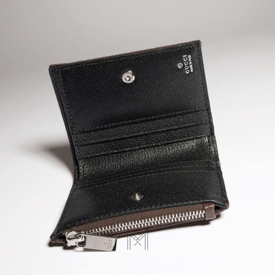 Ví ngắn Gucci canvas GG màu nâu đậm authentic MVG109 2026 Ví ngắn Gucci canvas GG màu nâu đậm authentic MVG109 2026