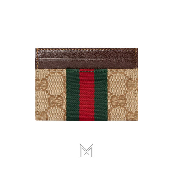 Ví đựng thẻ Gucci phối màu hoạ tiết GG Supreme authentic MVG04