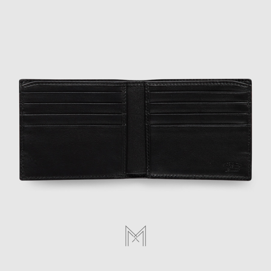 Ví ngắn Gucci màu đen da mềm phối sọc xanh đỏ hàng hiệu MVG02 2026 Ví ngắn Gucci màu đen da mềm phối sọc xanh đỏ hàng hiệu MVG02 2026