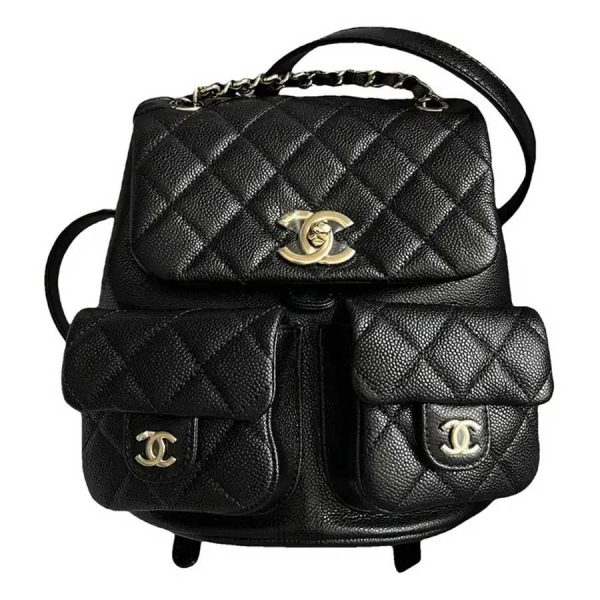 Balo Chanel Duma mini màu đen hàng hiệu authentic MCN22