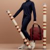 Balo Hermes Groom school màu đỏ quai nâu in chữ Hermès Sellier Paris MTH049 2026